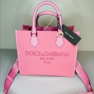 Dolce & Gabbana pink Canvas shopper authentic new with tags